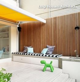 patio privacy and deck seating luigi rosselli architects